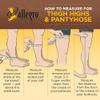 Allegro 20-30 mmHg Essential 33 Sheer Support Pantyhose (Black) Queen Plus view 1