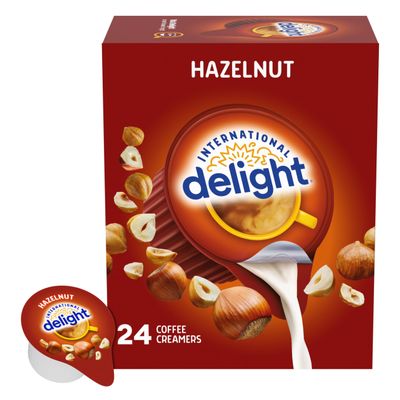 International Delight Coffee Cream Singles Hazelnut (Pack of 24)