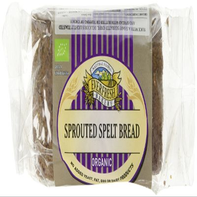 Everfresh Organic Sprouted Spelt Bread 400 g (Pack of 4)