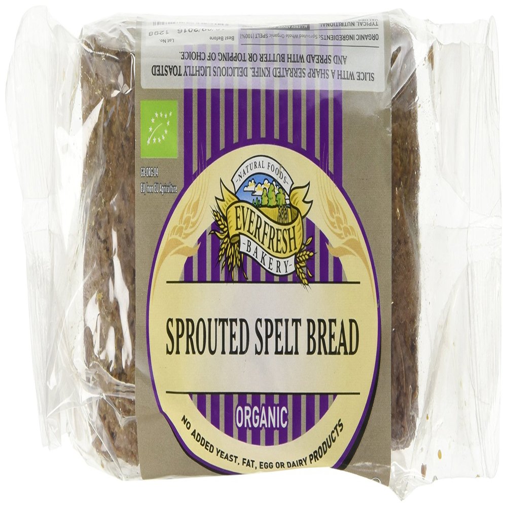 Everfresh Organic Sprouted Spelt Bread 400 g (Pack of 4)