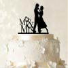 Wedding Cake Topper Personalized Red Cake Topper Color Option Available 5"-7" Inches Wide view 3