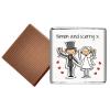 100 Personalised Chocolate Wedding Favours (Plain Mint) view 2