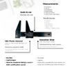 AnthroFlex Basic Anthropometry Kit with Slim Guide Skinfold Caliper, Lufkin W606PM Anthropometric Tape Measure, Small Bone Anthropometer, Manual with Charts for Measuring Body Fat Percentage (Black) view 2