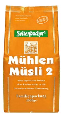 Seitenbacher Millers-Msli 2 I no raisins I wheat free I Pantry Pack I (4 x 1000 g)