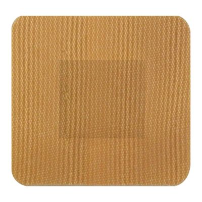 100 Pack of QUALICARE Premium Ultra Thin Fabric First AID Wound Cut Square PLASTERS DRESSINGS 3.8CM X 3.8CM