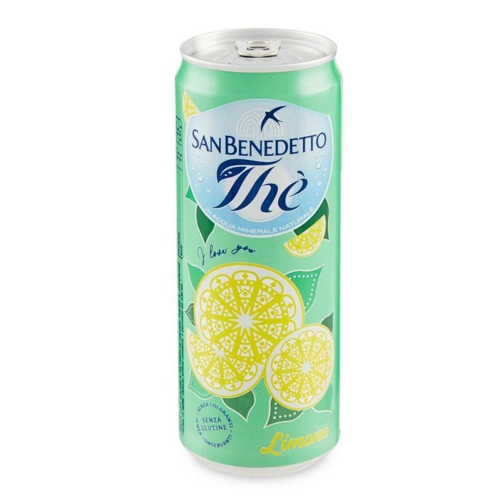 24x San Benedetto The' Lemon Flavour Ice Tea Drink Beverage330ml