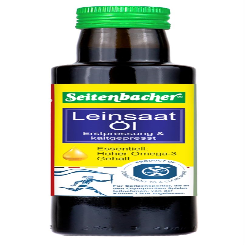 Seitenbacher Organic Flax Seed Oil I First Pressed I Cold Pressed I Native I 100% organic I 2 pack (2x250 ml)