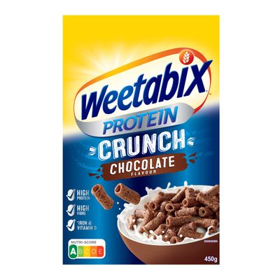 Weetabix Protein Crunch Chocolate Cereal, 450g (Pack of 5)