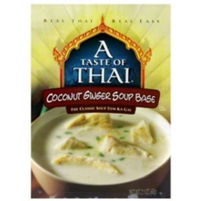 A Taste of Thai Coconut Ginger Soup Base, 2.1 Ounce Box (Pack of 6)
