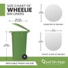 100x 240L Clear Wheelie Bin Liners - Refuse Sacks | MEDIUM DUTY | 10kg Capacity- 100 Gauge, 25 Micron Waste Recycling Rubbish Dustbin Bags | Domestic & Commercial Use view 3