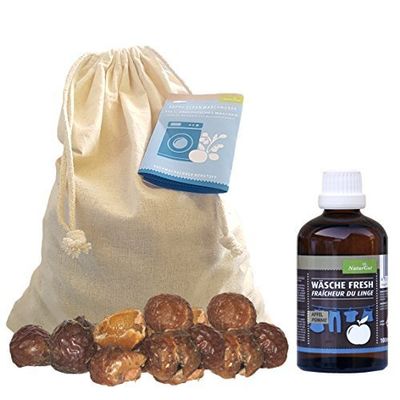 Starter Pack Soapnut: Wash Nuts 1kg + Linen Fresh Apple