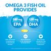 Omega 3 Fish Oil 1000mg - 365 Softgels - High Strength Triglyceride Form Omega3 with 540mg EPA & 360mg DHA per Serving - Wild Caught Fishoil - Not from Cod Liver Oil - Made in The UK - Nu U Nutrition view 2