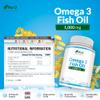 Omega 3 Fish Oil 1000mg - 365 Softgels - High Strength Triglyceride Form Omega3 with 540mg EPA & 360mg DHA per Serving - Wild Caught Fishoil - Not from Cod Liver Oil - Made in The UK - Nu U Nutrition view 4