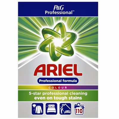 Ariel Colour Professional Detergent Powder, 7-15kg, 110 Loads