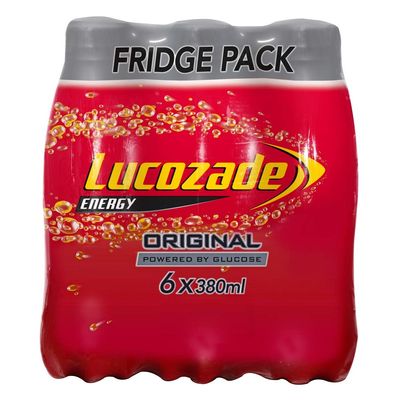 Lucozade Energy Original, 6 x 380ml