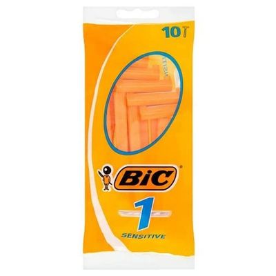 BIC 1 Sensitive Single Blade Disposable Razors for Men
