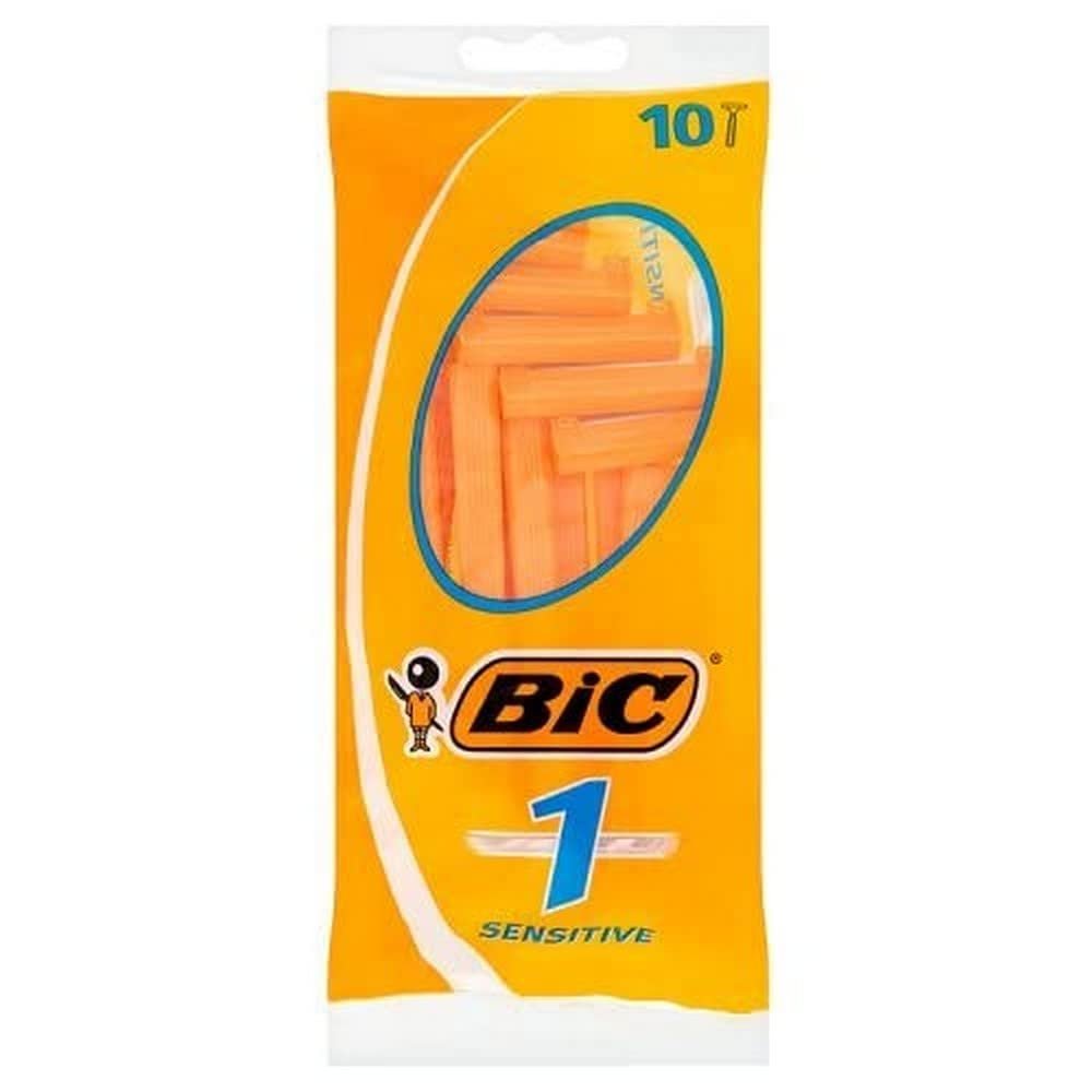 BIC 1 Sensitive Single Blade Disposable Razors for Men