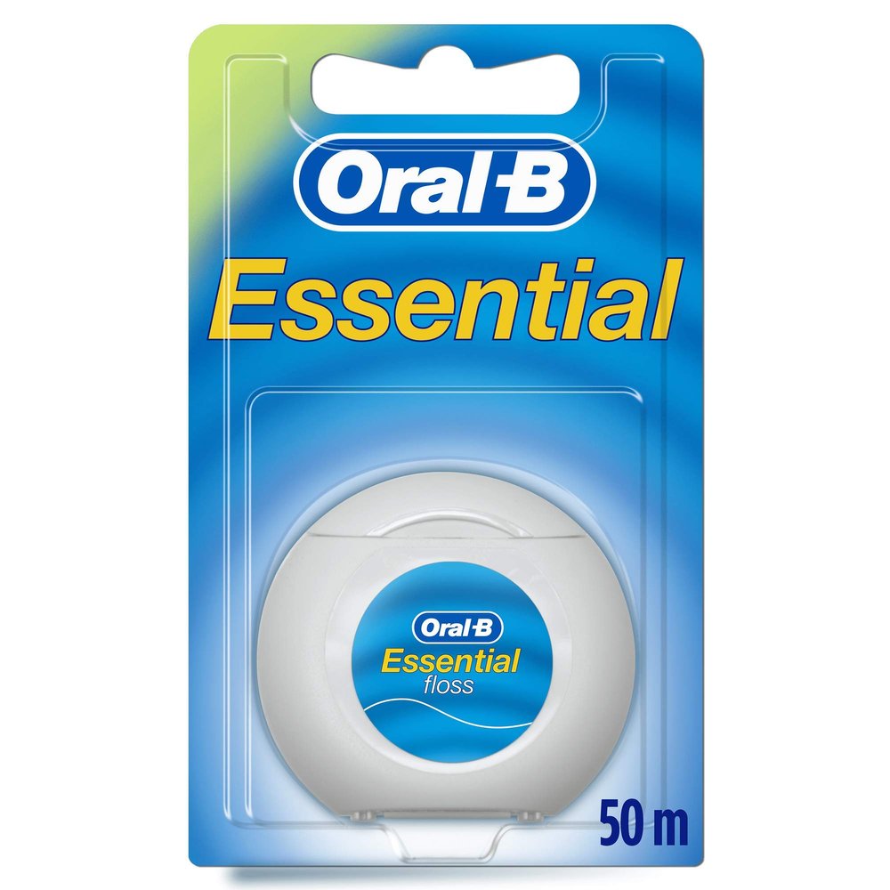 Oral B Essential Waxed Mint Floss, 50 m