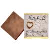 50 Lace & Gold RIng Personalised Chocolate Wedding Favours (Milk) view 1