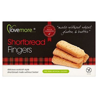 Lovemore Free From Gluten Free Shortbread Fingers (125g) by Lovemore by Lovemore