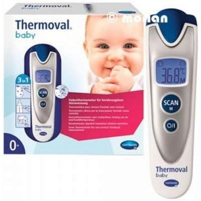 Veroval Baby: 3-in-1 Infrared Thermometer, Especially Suitable for Babies, Body Temperature Measurement, Food Temperature, Bottles and Ambient Temperature