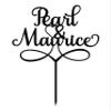 Printtoo Personalized Mr And Mrs Cake Topper Elegant Custom Cake Topper Cake Decorations Cake Color Option Available 6"-7" Inches Wide view 2