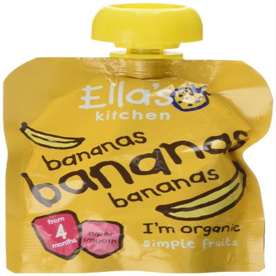 Ella's Kitchen Smooth Puree, First Taste Bananas, 70g