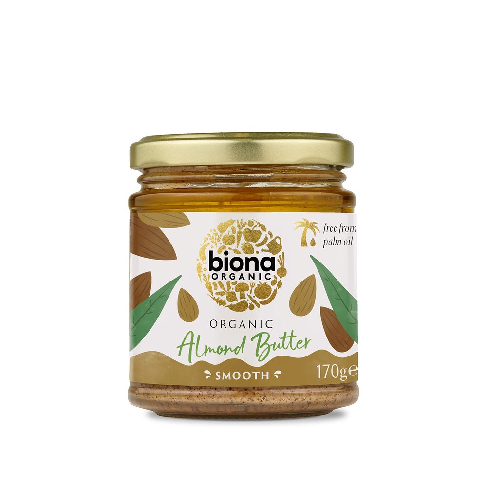 Biona Organic Almond Butter Smooth, 170g