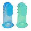 2 x Baby Silicone Finger Toothbrush ~ Baby Infant Gums Massager Brush (Blue & Green) view 1