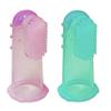2 x Baby Silicone Finger Toothbrush ~ Baby Infant Gums Massager Brush (Pink & Green) view 1