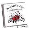 100 DIY Personalised Chocolate Wedding Favours (Plain Mint) view 1