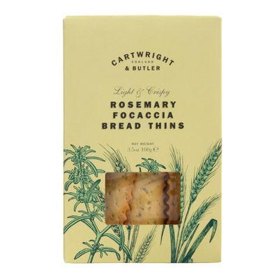 Cartwright & Butler Rosemary Focaccia Bread Thins 100 g