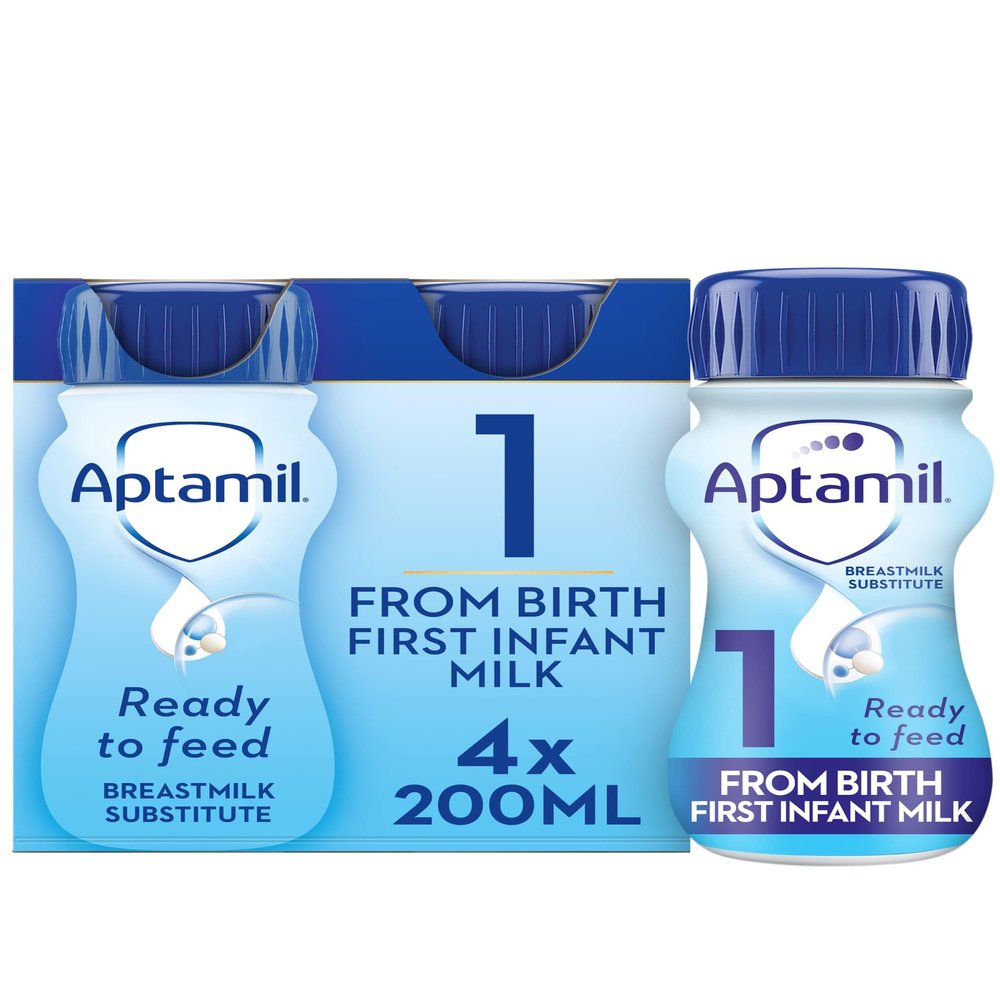 Aptamil 1 First Infant Milk From Birth, 4 x 200ml