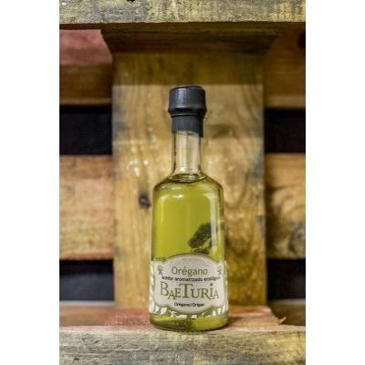 6 x 250 ml Organic extra vergine Olive Oil Flavored with Oregano Baeturia