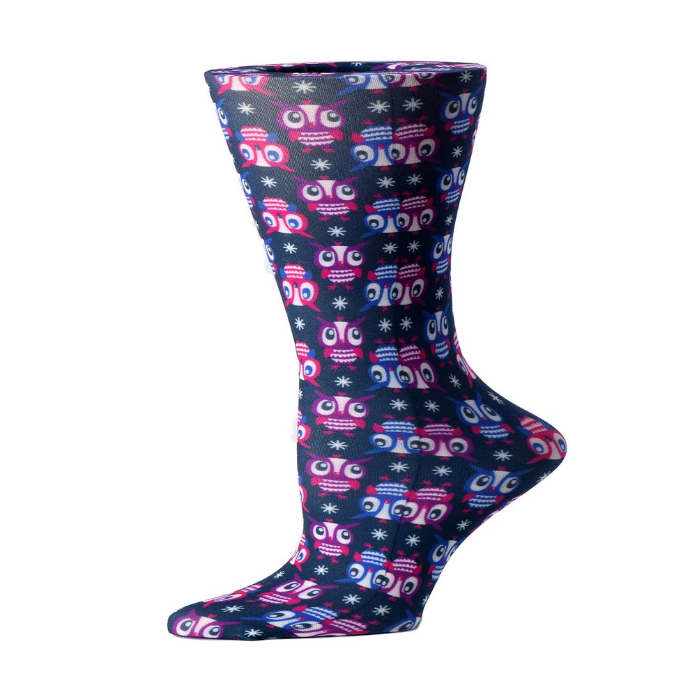 Cutieful womens Compression Sock, Large Owls, 4-10 UK