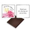 100 Personalised Chocolate Wedding Favours, Personalised Chocolates, Custom Party Favours, Bride and Groom, Wedding Favours, Wedding gift (Plain Mint) view 1