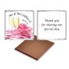 100 Personalised Chocolate Wedding Favours, Personalised Chocolates, Custom Party Favours, Bride and Groom, Wedding Favours, Wedding gift (Milk) view 2