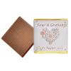 100 Swirly Heart Theme Personalised Chocolate Wedding Favours (Plain Mint) view 1