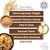 Extra Long Indian Brown Basmati Rice - Naturally Aged Healthy Grain Jar - Fragrant and Aromatic Rice  DASH diet Approved - 3 pound Jar view 4