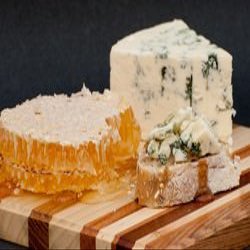 Deluxe Honey with Cut Comb Jar and Stilton Cheese Hamper - Perfect Gift