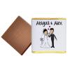 100 Personalised Chocolate Wedding Favours (Plain Mint) view 1