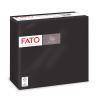 Fato - Disposable Paper Napkins, Softness and Fluffiness, Pack of 40 Napkins, Size 38 x 38 cm Folded in 4 and 2 Layers, Colour Black, 100% Pure Cellulose Paper, FSC Certified view 1