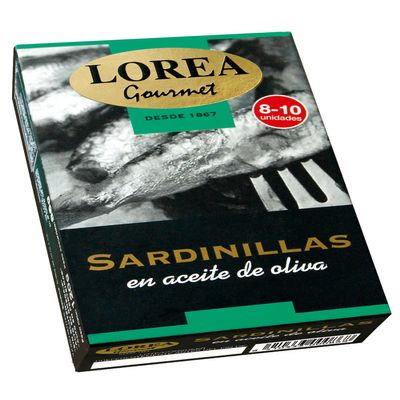 Sardines in olive oil. Can of 120 grams. Direct from Spanish canning company.