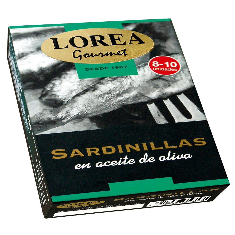 Sardines in olive oil. Can of 120 grams. Direct from Spanish canning company.