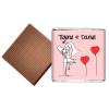 100 Pink Theme Personalised Chocolate Wedding Favours (Plain Mint) view 2