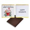 100 Personalised Chocolate Christmas Favours, Personalised Chocolates, Christmas Party Favours, Holiday Gifts, Christmas Treats, Design code: CH19 (Plain Mint) view 1