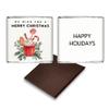 100 Personalised Chocolate Christmas Favours, Personalised Chocolates, Christmas Party Favours, Holiday Gifts, Christmas Treats, Design code: CH19 (Plain Mint) view 2