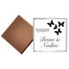 100 Black Butterfly Personalised Chocolate Wedding Favours (Milk) view 2