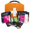 BurnSoothe Burn First Aid Kit In Orange Compact Aura Box First Aid Emergency Burn Kit - Modern Comprehensive Burns Kit. Ideal For Smaller Work Environments (Box Size: 20.5cmh X 20cmw X 6.5cmd) view 1
