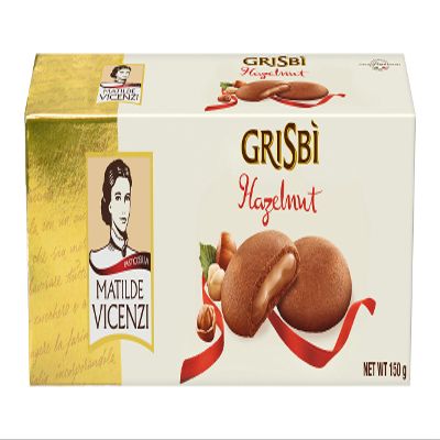 Vicenzi Grisbi Classic Pastry Hazelnut Cream 150 g (Pack of 3)